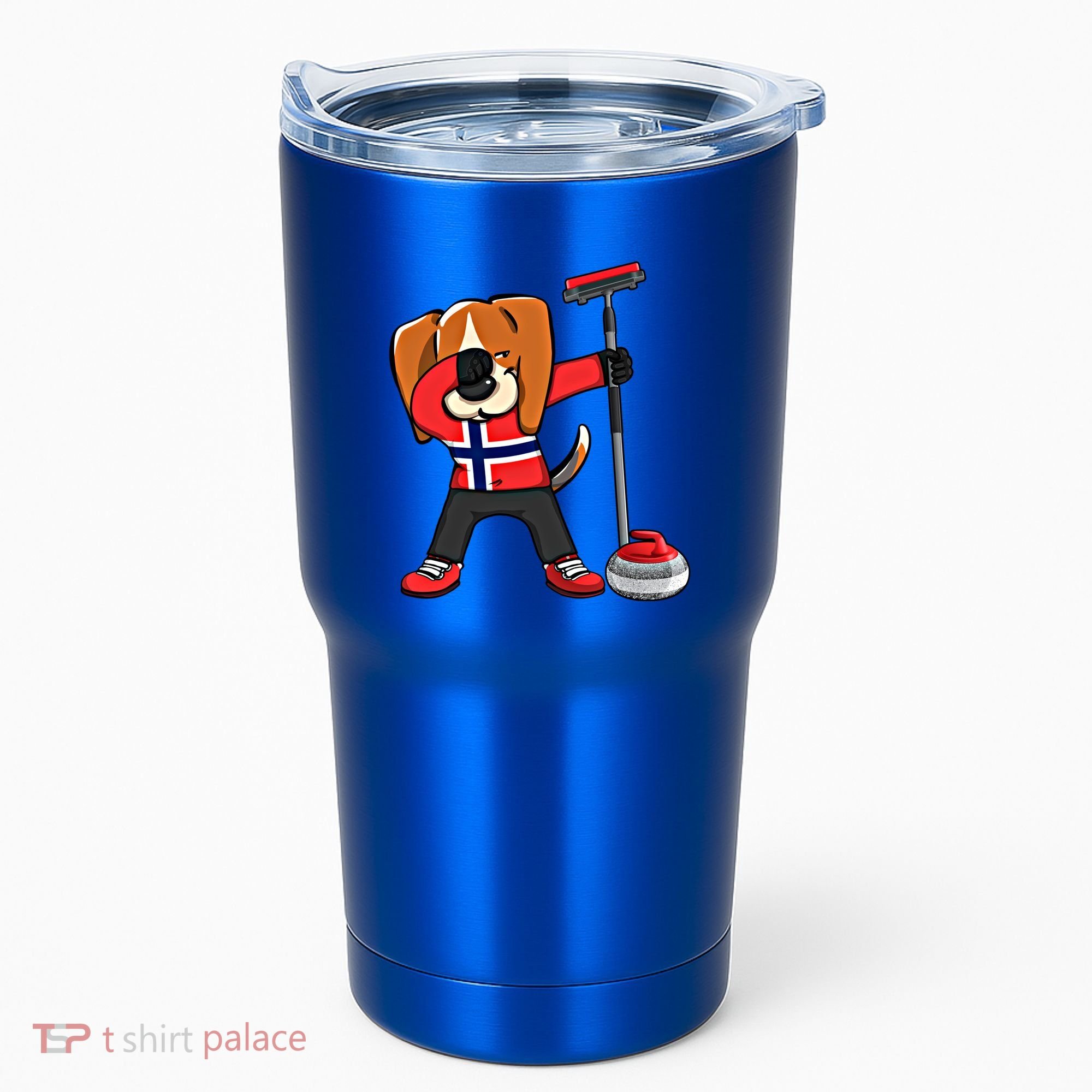 Dabbing Beagle Dog Norway Curling Lovers Jersey Winter Sport Gift Tumbler