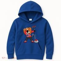 Dabbing Beagle Dog Norway Curling Lovers Jersey Winter Sport Gift Kids Hoodie thumb 0