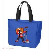 Dabbing Beagle Dog Norway Curling Lovers Jersey Winter Sport Gift Tote Bag thumb 3