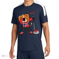 Dabbing Beagle Dog Norway Curling Lovers Jersey Winter Sport Gift Sport-Tek Competitor United Soccer Jersey thumb 0