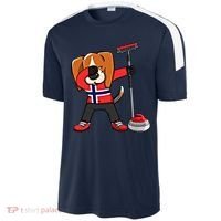 Dabbing Beagle Dog Norway Curling Lovers Jersey Winter Sport Gift Sport-Tek Competitor United Soccer Jersey thumb 2