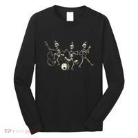 Dem Bones Dancing Singing Skeleton Rock Band Long Sleeve Shirt thumb 0