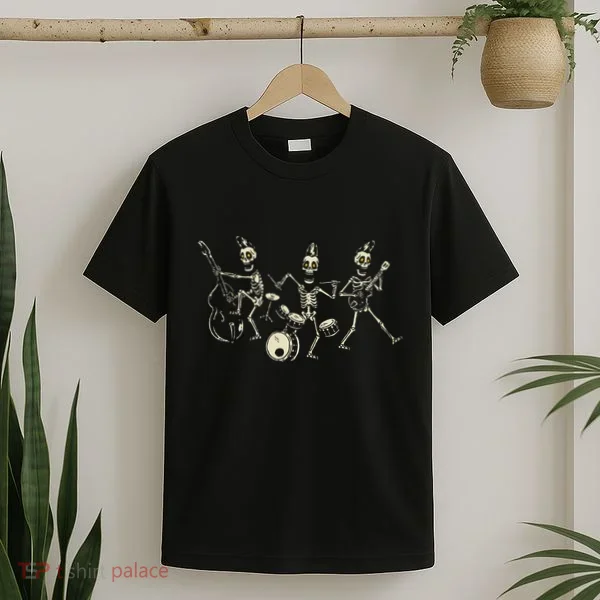Dem Bones Dancing Singing Skeleton Rock Band T-Shirt