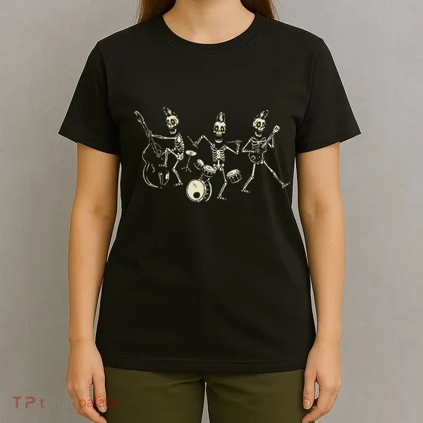 Dem Bones Dancing Singing Skeleton Rock Band T-Shirt