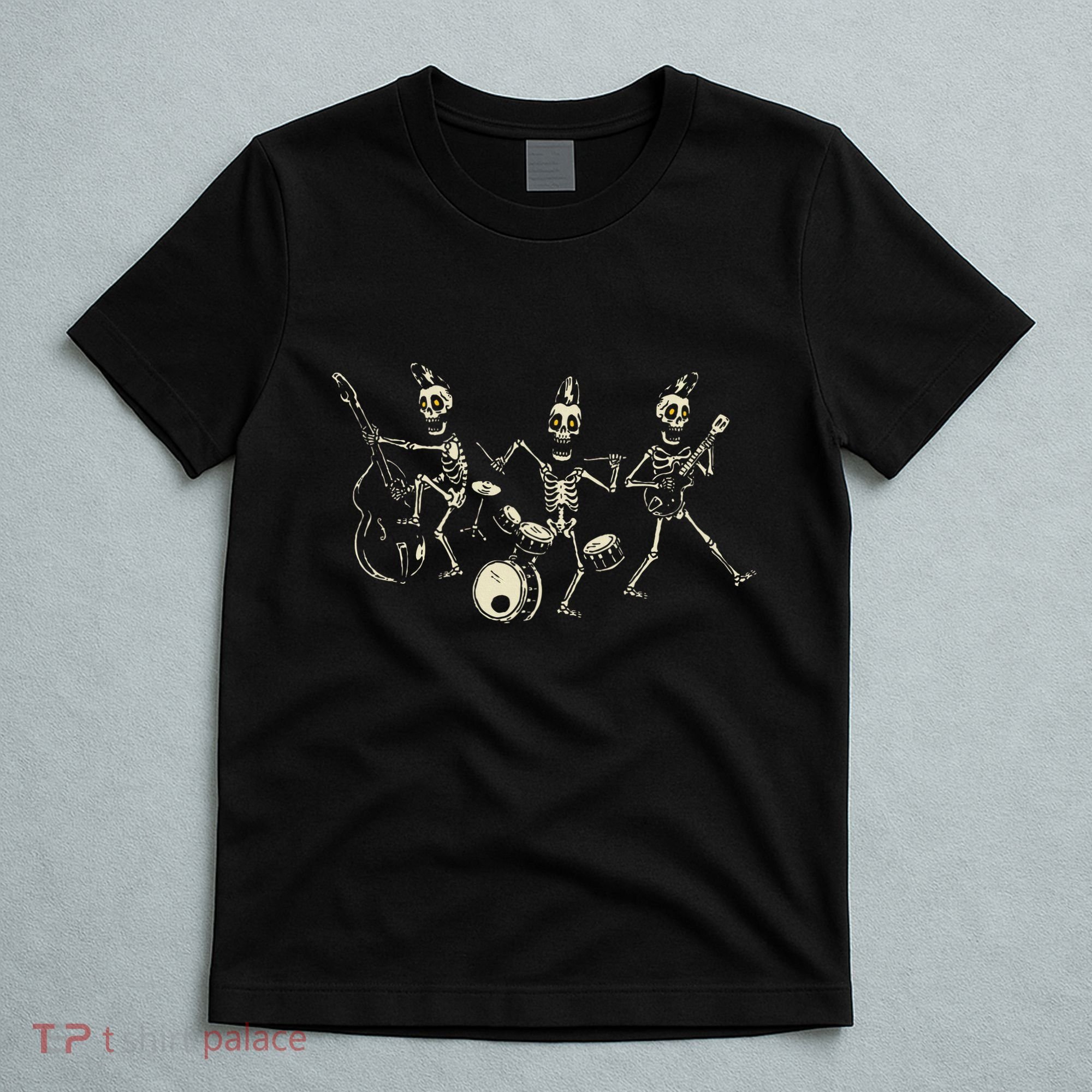 Dem Bones Dancing Singing Skeleton Rock Band T-Shirt