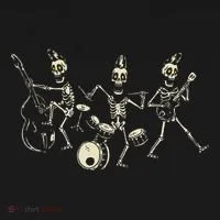 Dem Bones Dancing Singing Skeleton Rock Band Bucket Hat thumb 4