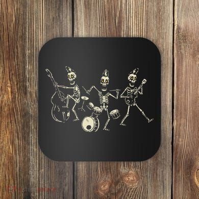 Dem Bones Dancing Singing Skeleton Rock Band Coaster