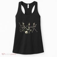 Dem Bones Dancing Singing Skeleton Rock Band Women's Tank Top thumb 0