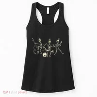 Dem Bones Dancing Singing Skeleton Rock Band Women's Tank Top thumb 0