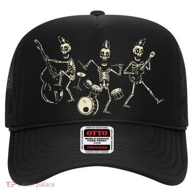 Dem Bones Dancing Singing Skeleton Rock Band Hat