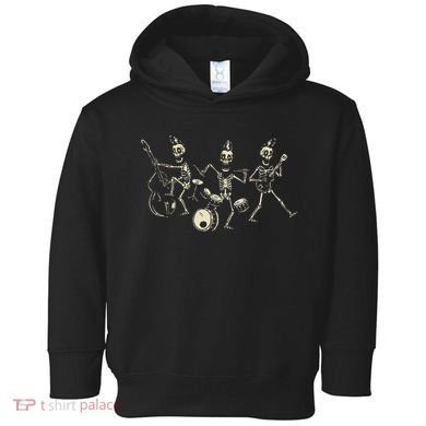 Dem Bones Dancing Singing Skeleton Rock Band Toddler Hoodie