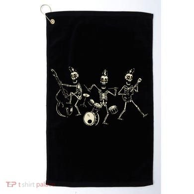 Dem Bones Dancing Singing Skeleton Rock Band Golf Towel