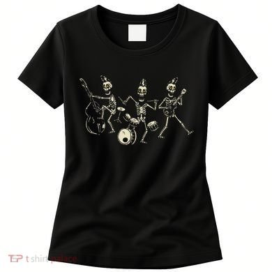 Dem Bones Dancing Singing Skeleton Rock Band Women's T-Shirt