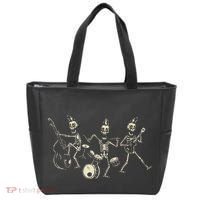 Dem Bones Dancing Singing Skeleton Rock Band Tote Bag thumb 0
