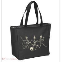 Dem Bones Dancing Singing Skeleton Rock Band Tote Bag thumb 2
