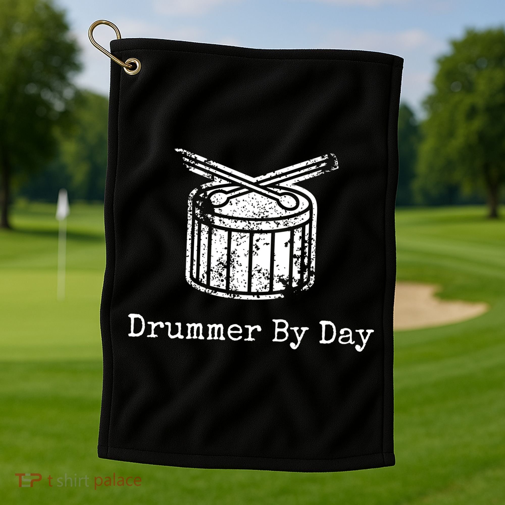 Drummer By Day Golf Towel