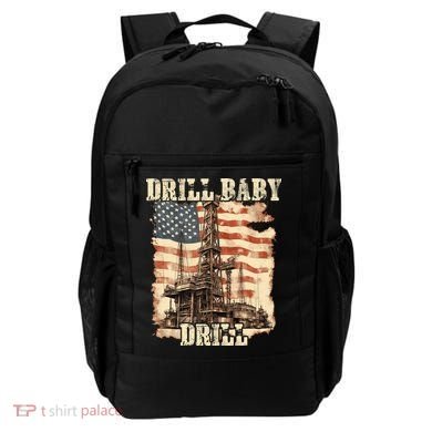 Drill Baby Drill American Flag Design Backpack