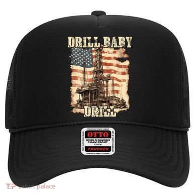 Drill Baby Drill American Flag Design Hat