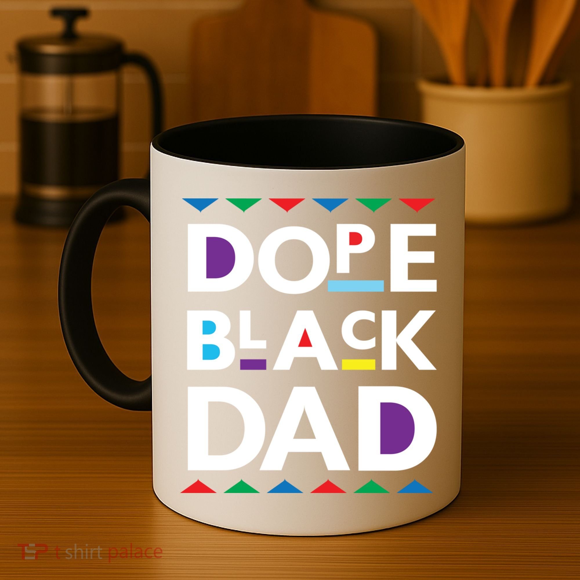 Dope Black Dad Gift Black History Gift Dope Black Father Great Gift Coffee Mug