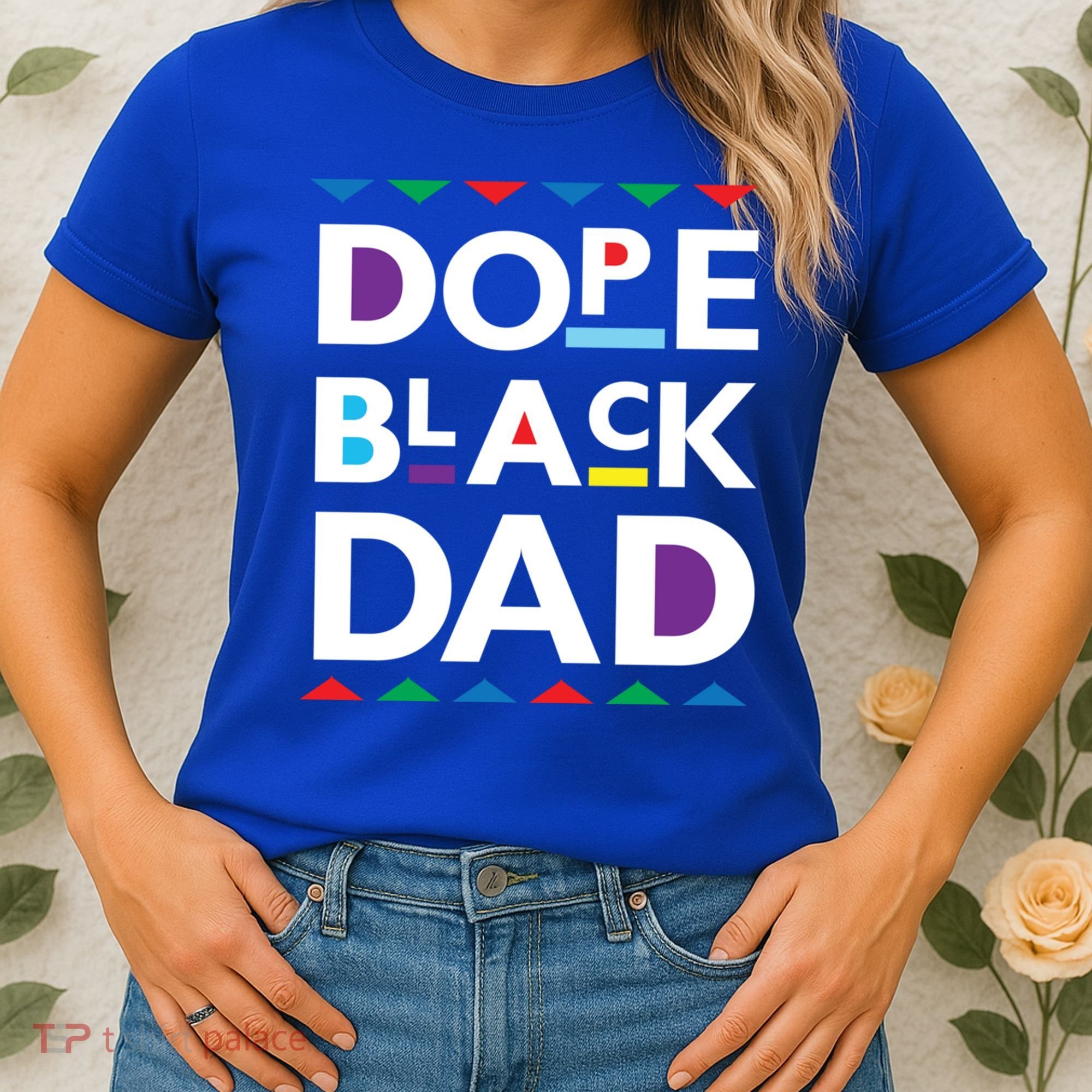 Dope Black Dad Gift Black History Gift Dope Black Father Great Gift Women's T-Shirt