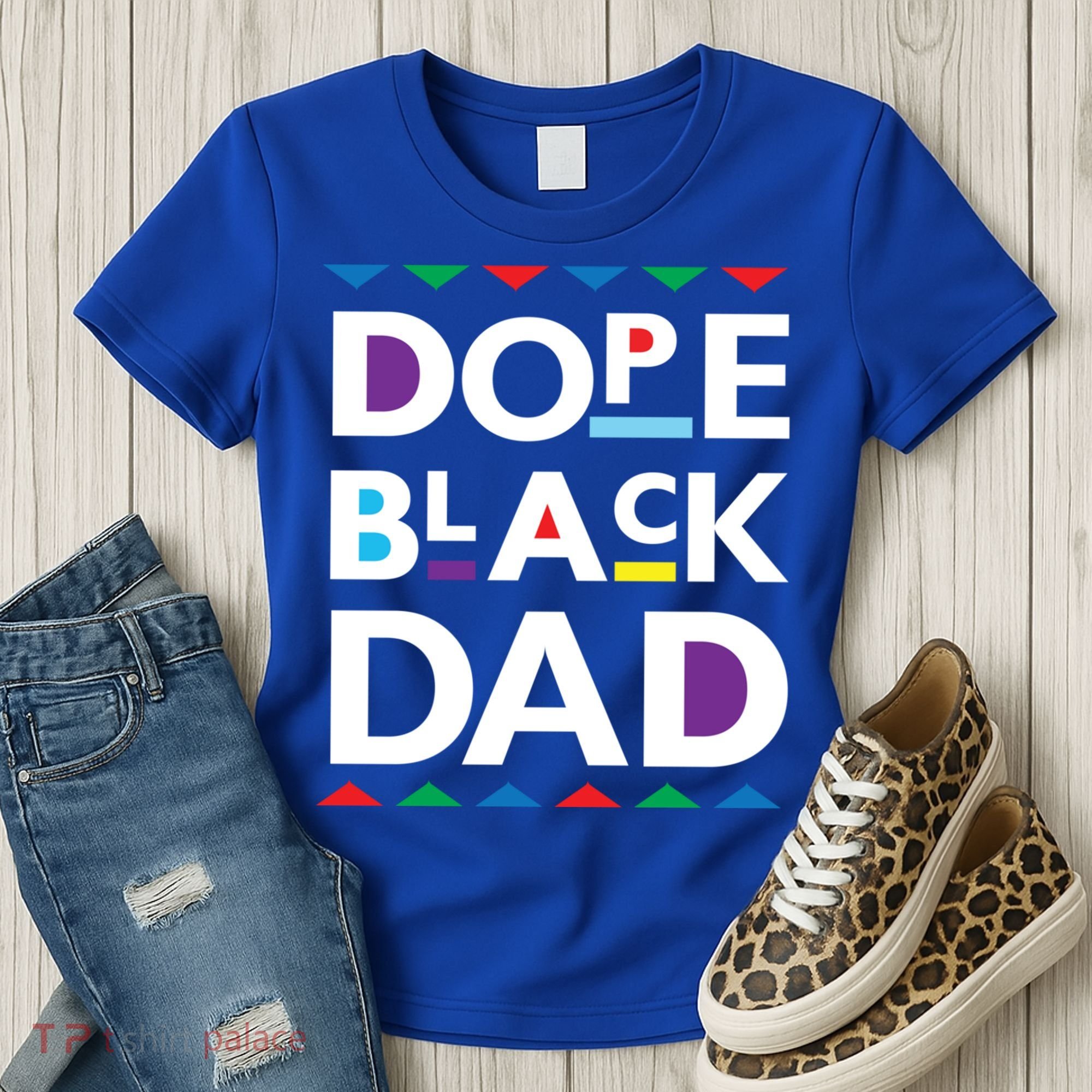 Dope Black Dad Gift Black History Gift Dope Black Father Great Gift Women's T-Shirt