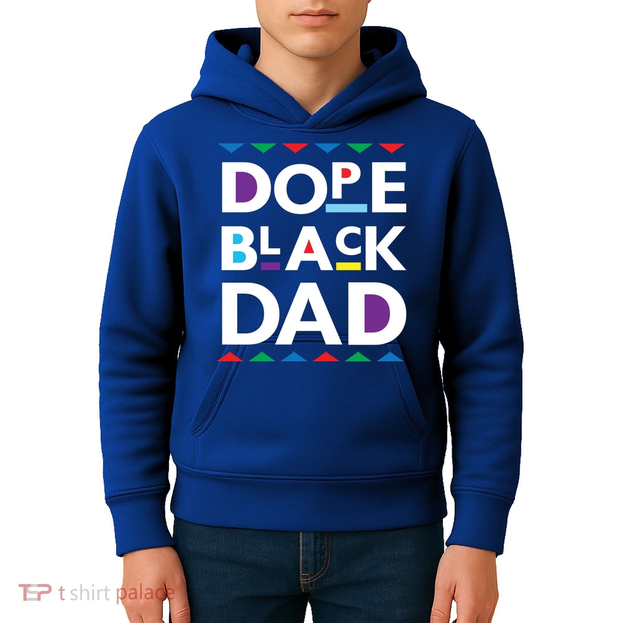 Dope Black Dad Gift Black History Gift Dope Black Father Great Gift Kids Hoodie