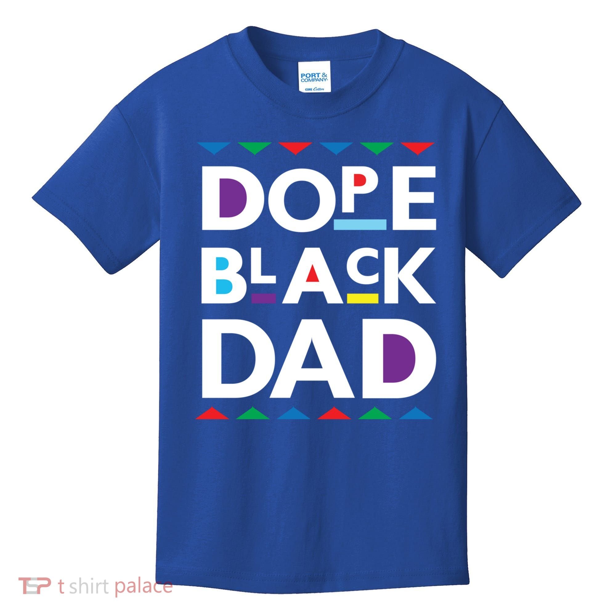 Dope Black Dad Gift Black History Gift Dope Black Father Great Gift Kids T-Shirt