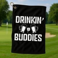 Drinkin Buddies Golf Towel thumb 1
