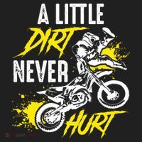 Dirt Bike Dirt Never Hurt Motocross Tumbler thumb 3