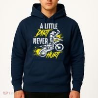 Dirt Bike Dirt Never Hurt Motocross Hoodie thumb 2