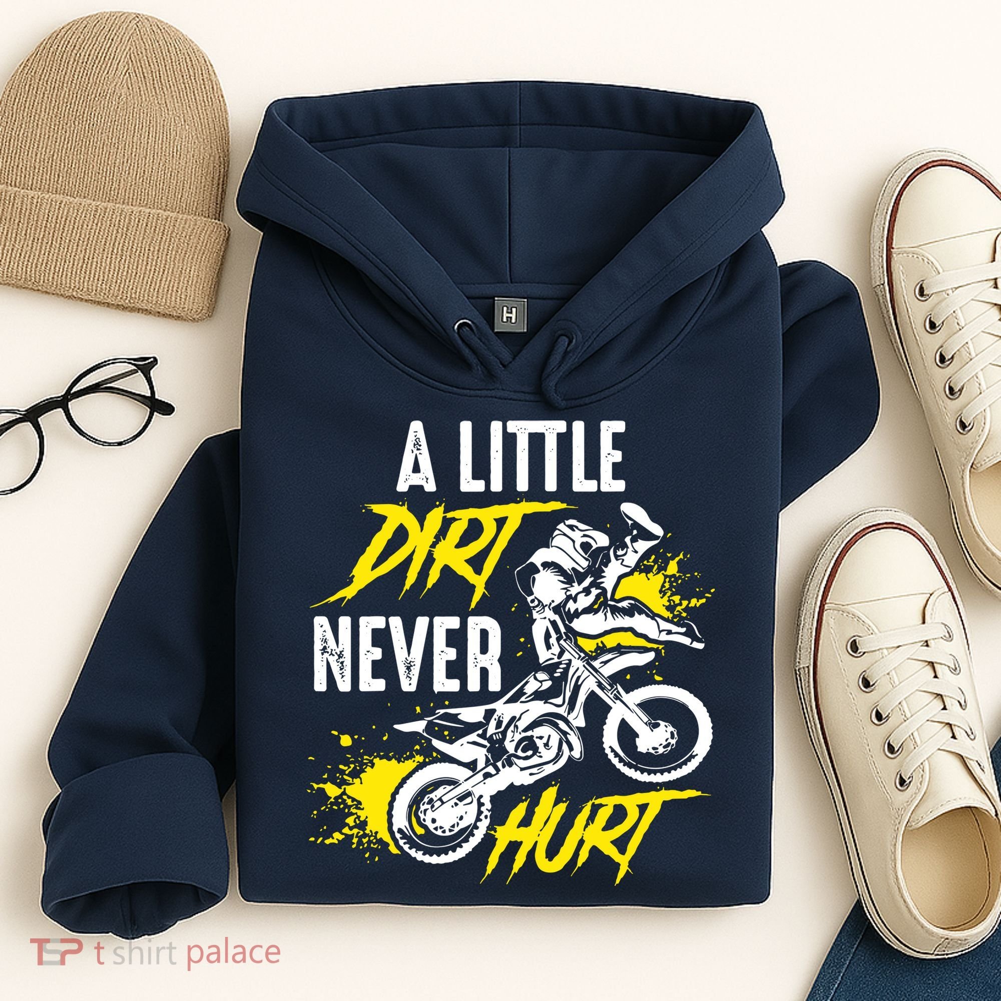 Dirt Bike Dirt Never Hurt Motocross Hoodie