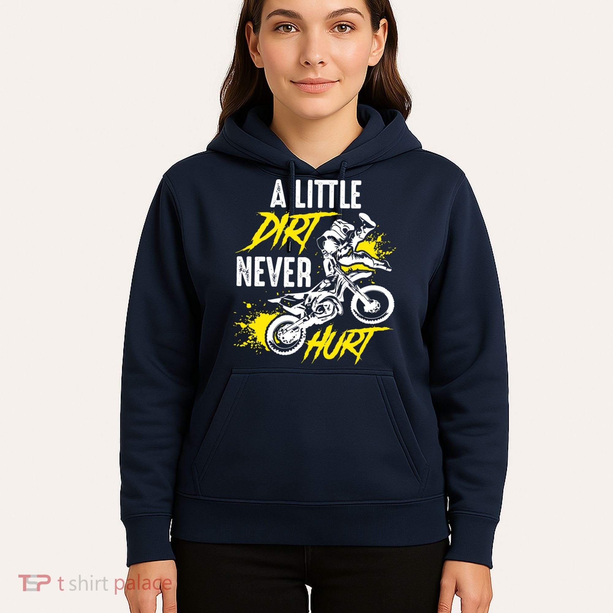Dirt Bike Dirt Never Hurt Motocross Hoodie
