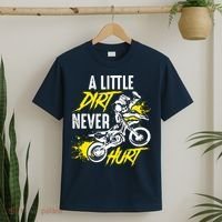 Dirt Bike Dirt Never Hurt Motocross T-Shirt thumb 2
