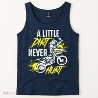 Dirt Bike Dirt Never Hurt Motocross Tank Top thumb 2