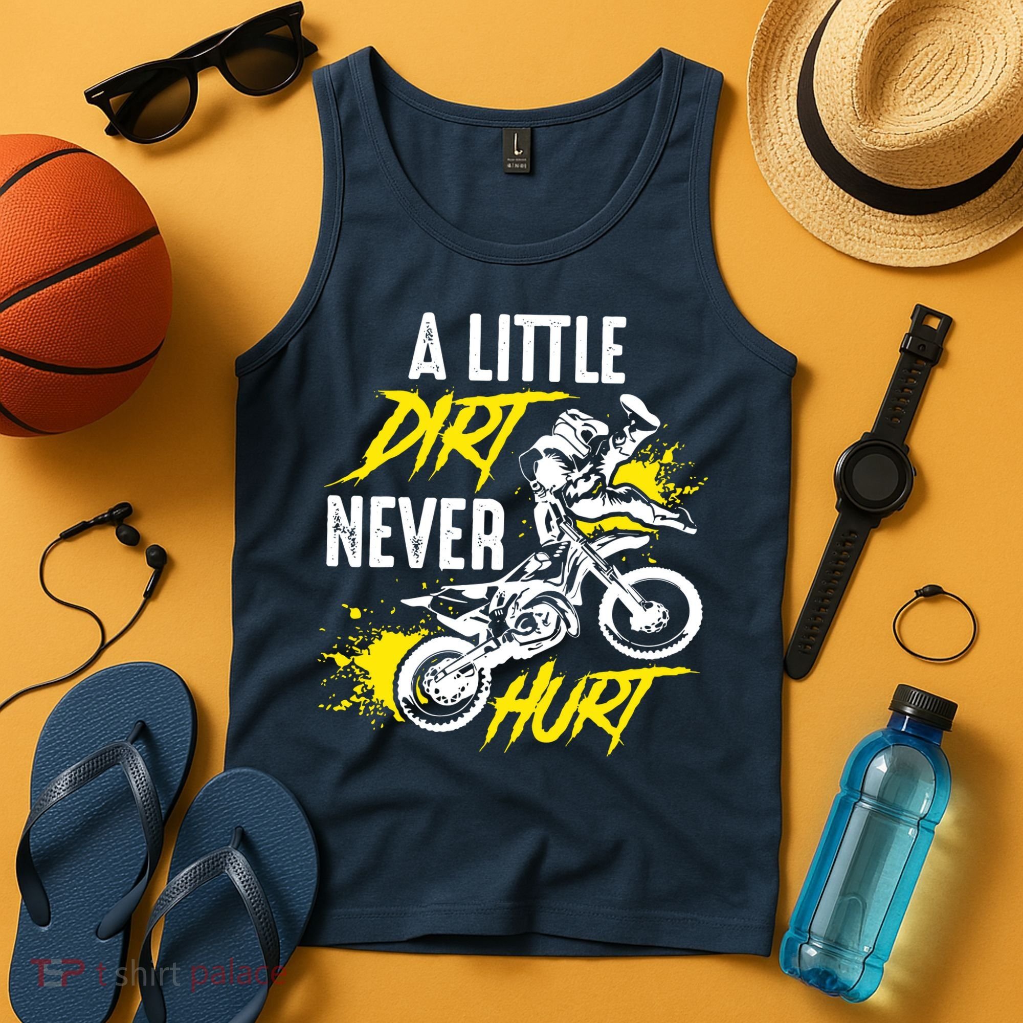 Dirt Bike Dirt Never Hurt Motocross Tank Top