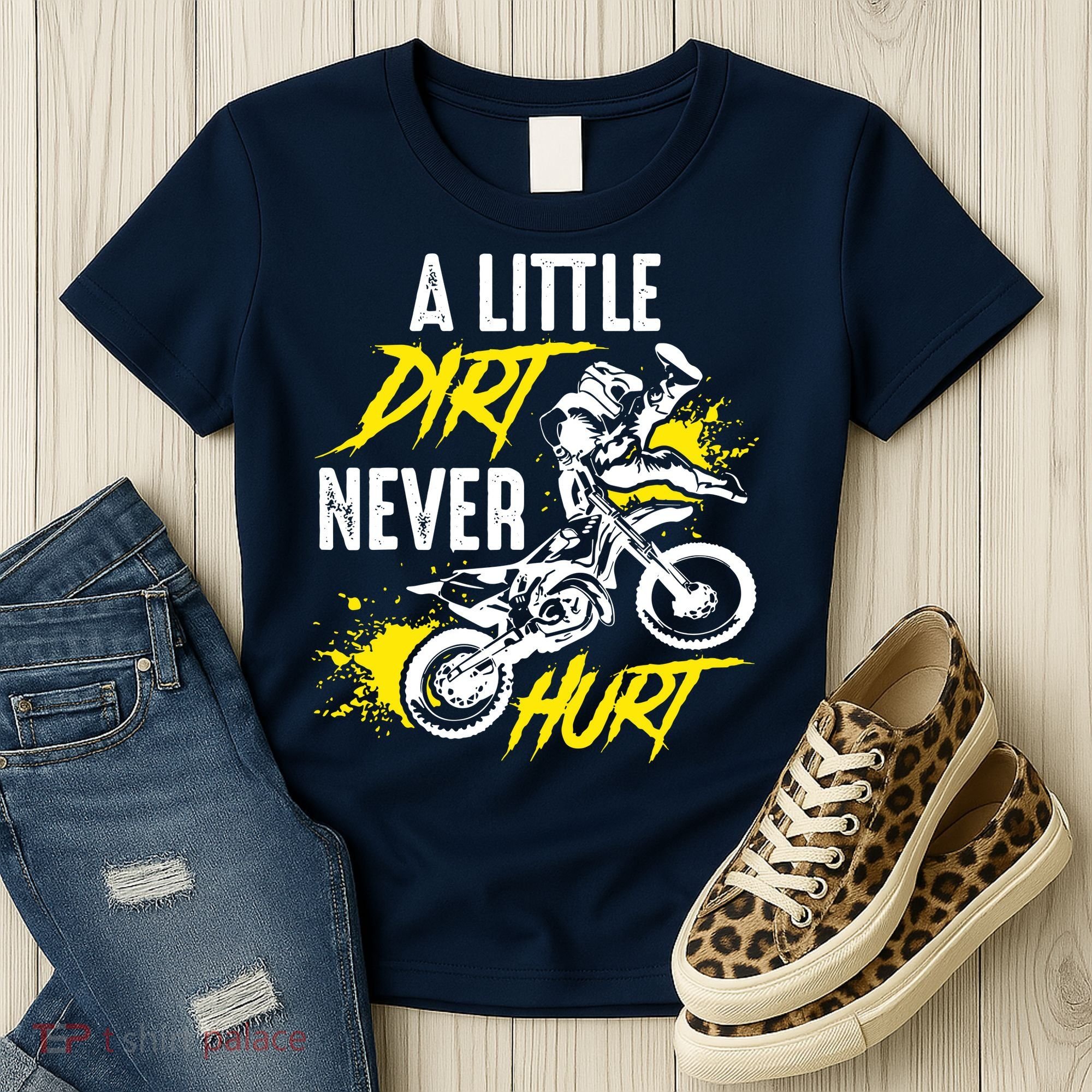 Dirt Bike Dirt Never Hurt Motocross Women's T-Shirt