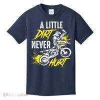 Dirt Bike Dirt Never Hurt Motocross Kids T-Shirt thumb 0