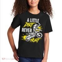 Dirt Bike Dirt Never Hurt Motocross Kids T-Shirt thumb 2