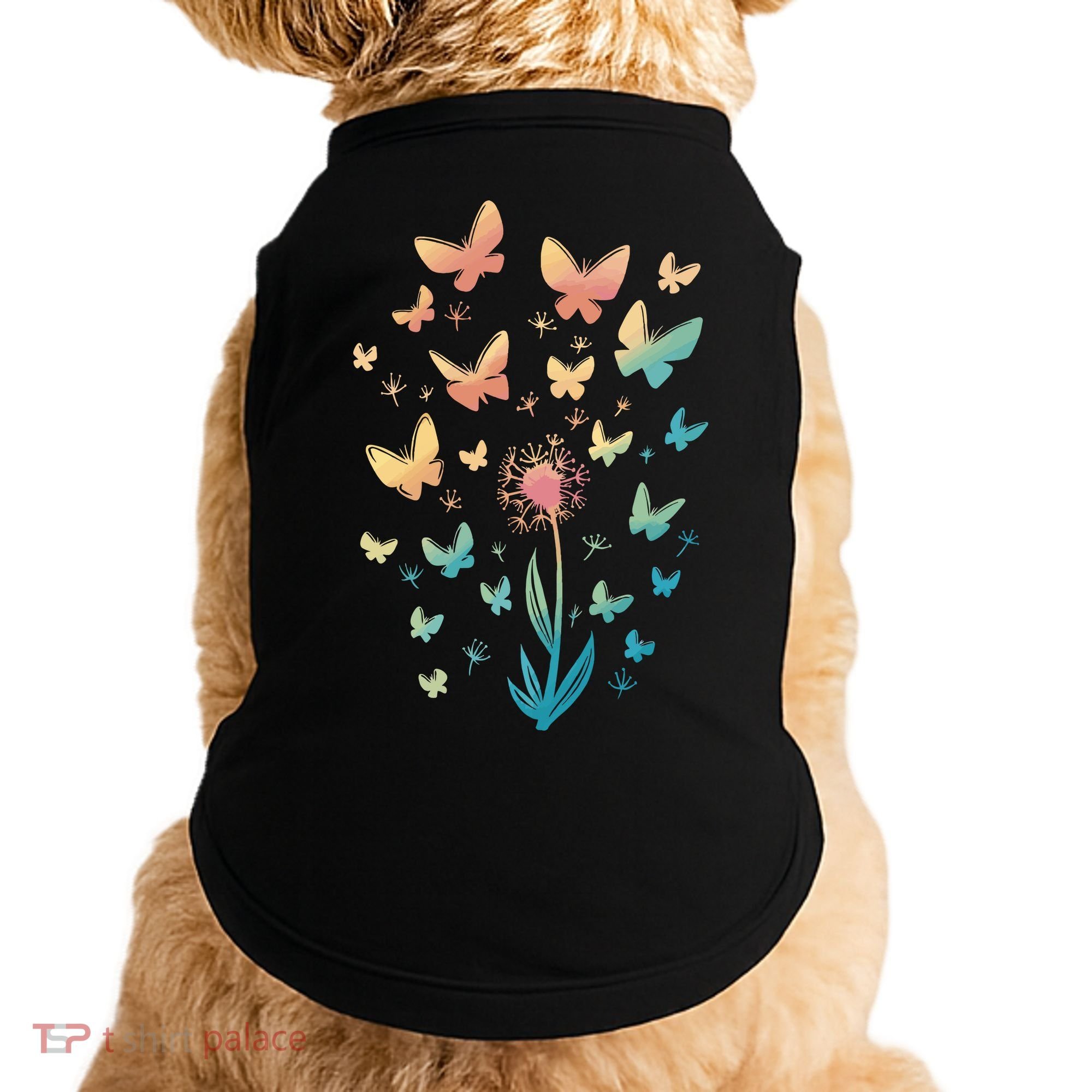 Dandelion Butterfly Doggie Tank