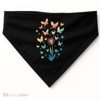 Dandelion Butterfly USA-Made Doggie Bandana thumb 0