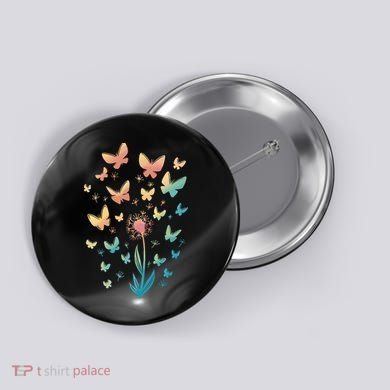 Dandelion Butterfly Button