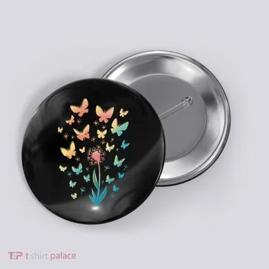 Dandelion Butterfly Button