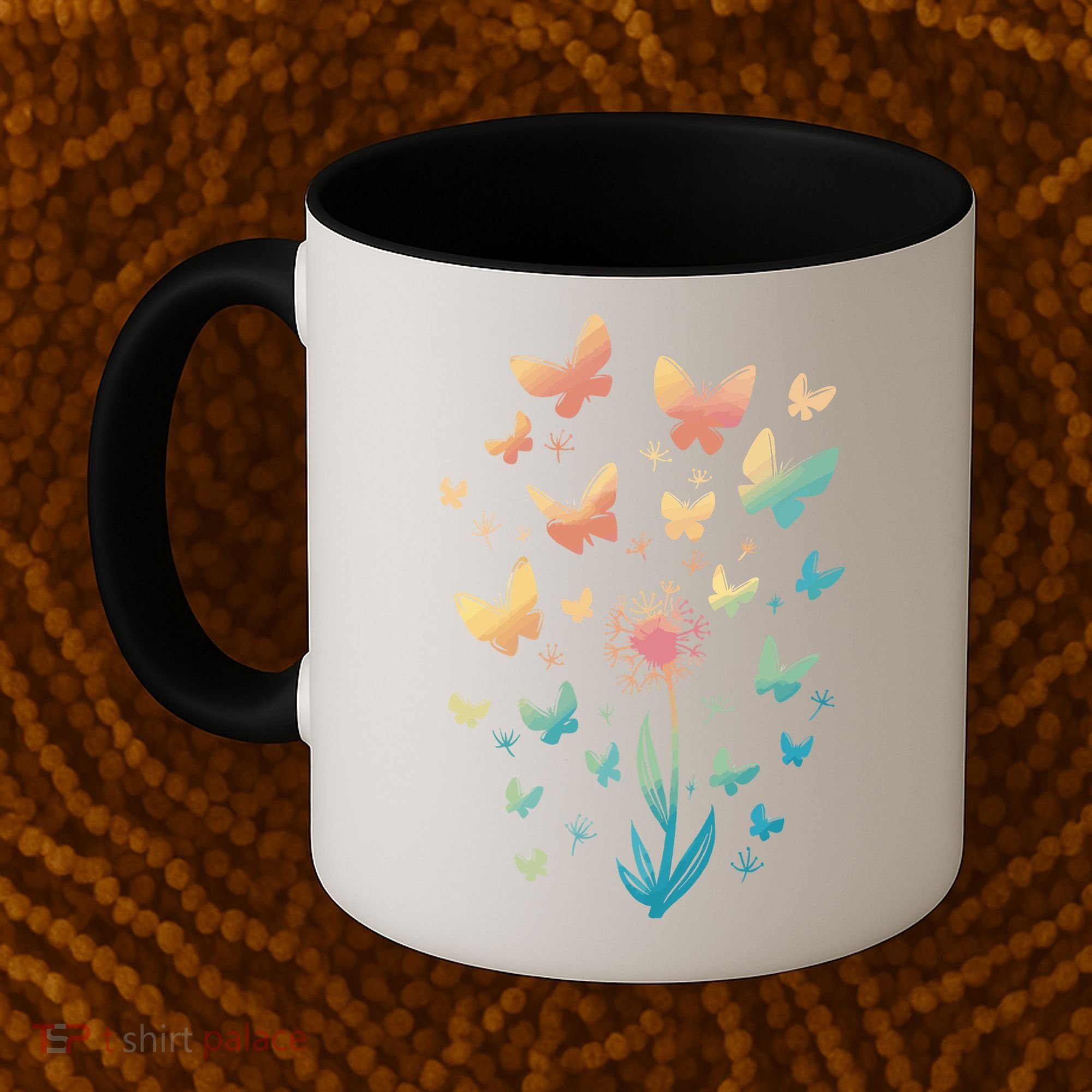 Dandelion Butterfly Coffee Mug