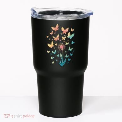 Dandelion Butterfly Tumbler