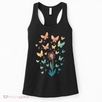 Dandelion Butterfly Women's Tank Top thumb 0