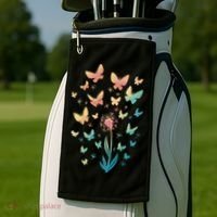 Dandelion Butterfly Golf Towel thumb 2