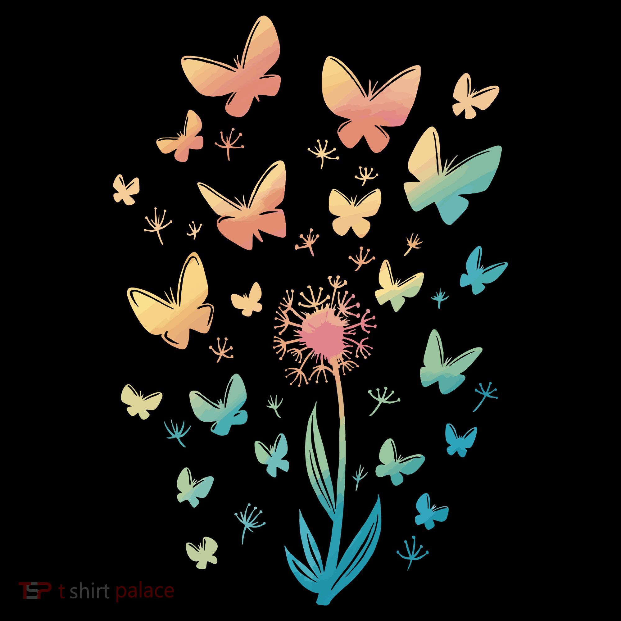 Dandelion Butterfly Toddler T-Shirt
