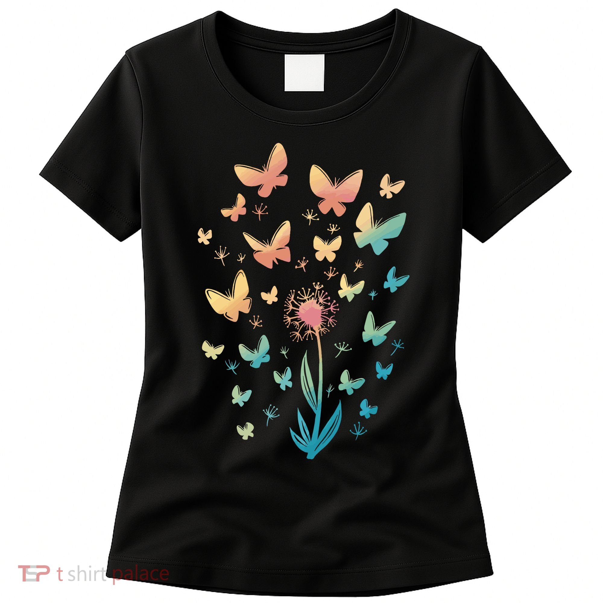 Dandelion Butterfly Women's T-Shirt