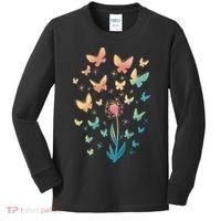 Dandelion Butterfly Kids Long Sleeve Shirt thumb 0