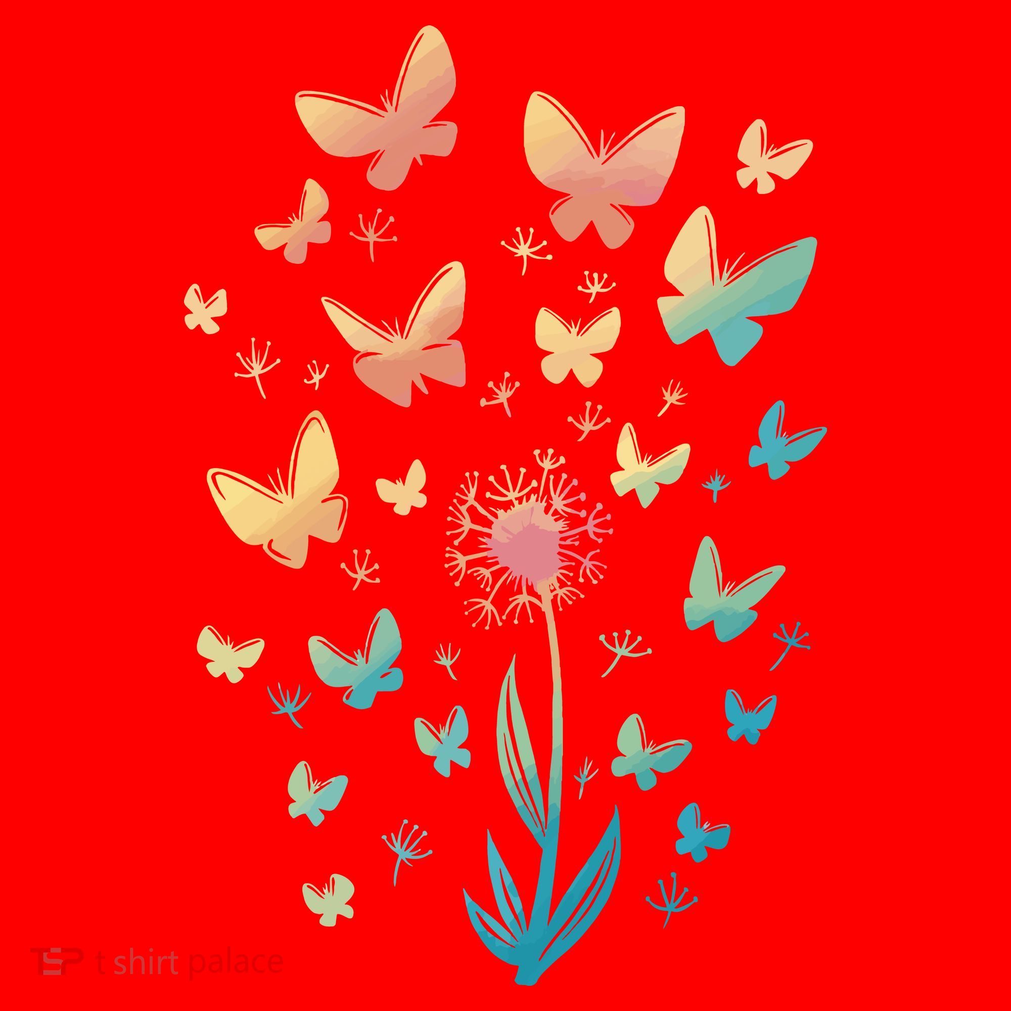 Dandelion Butterfly Santa Hat